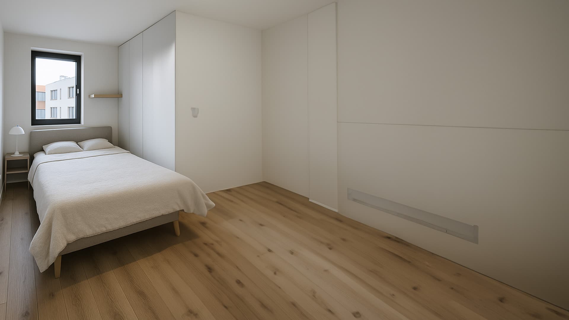 Elegantná inštalácia spálne